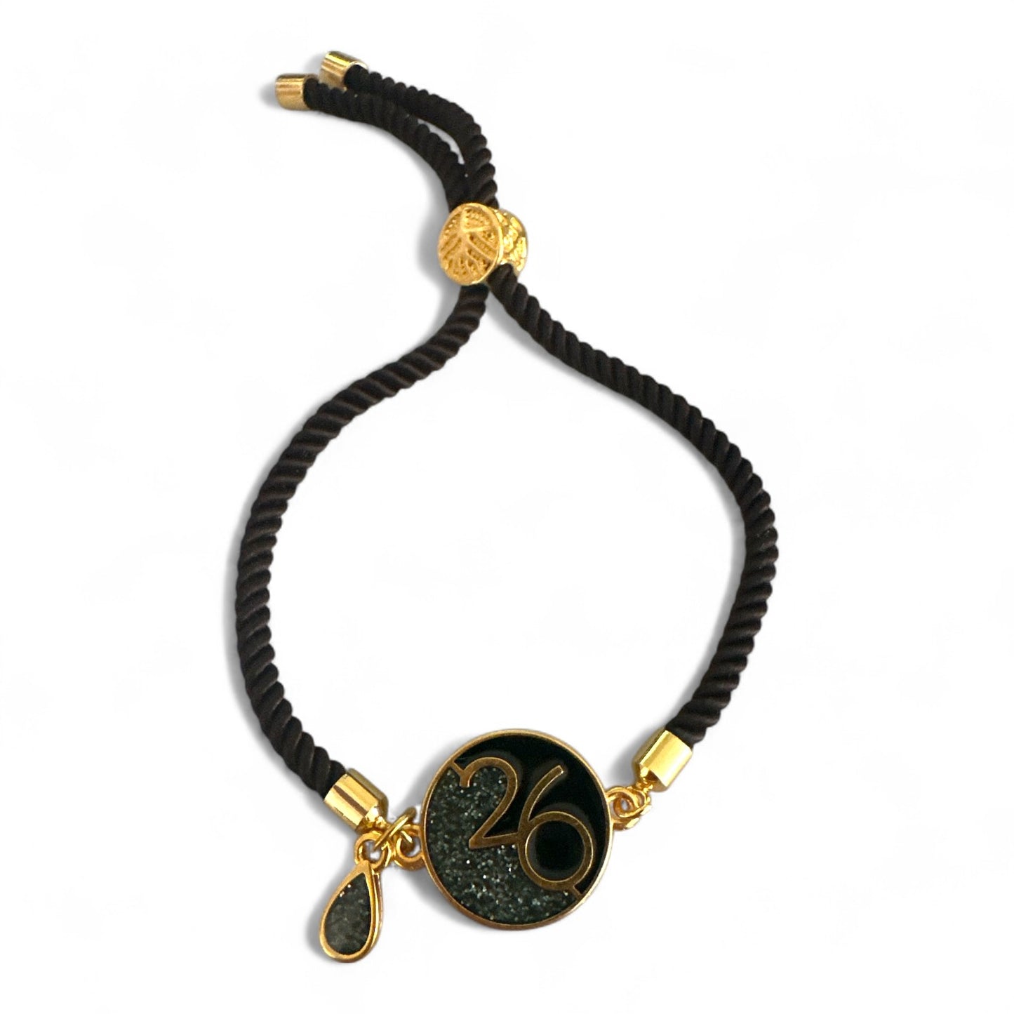 Βραχιόλι γούρι 2026 με επιχρυσωμένο charm & γκλίτερ σταγόνα – So Cute by Dimi Wholesale