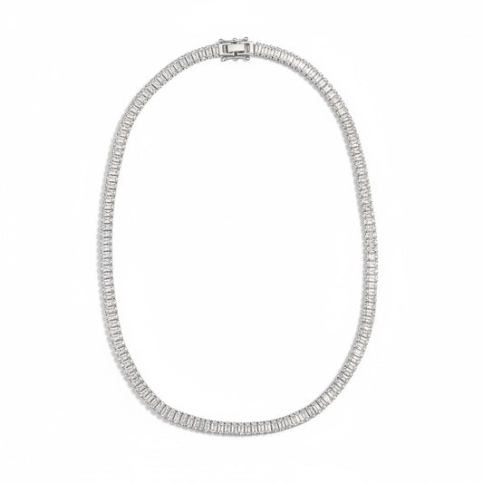 Ατσάλινο κολιέ με ζιργκόν Evening Line χονδρική So Cute by Dimi