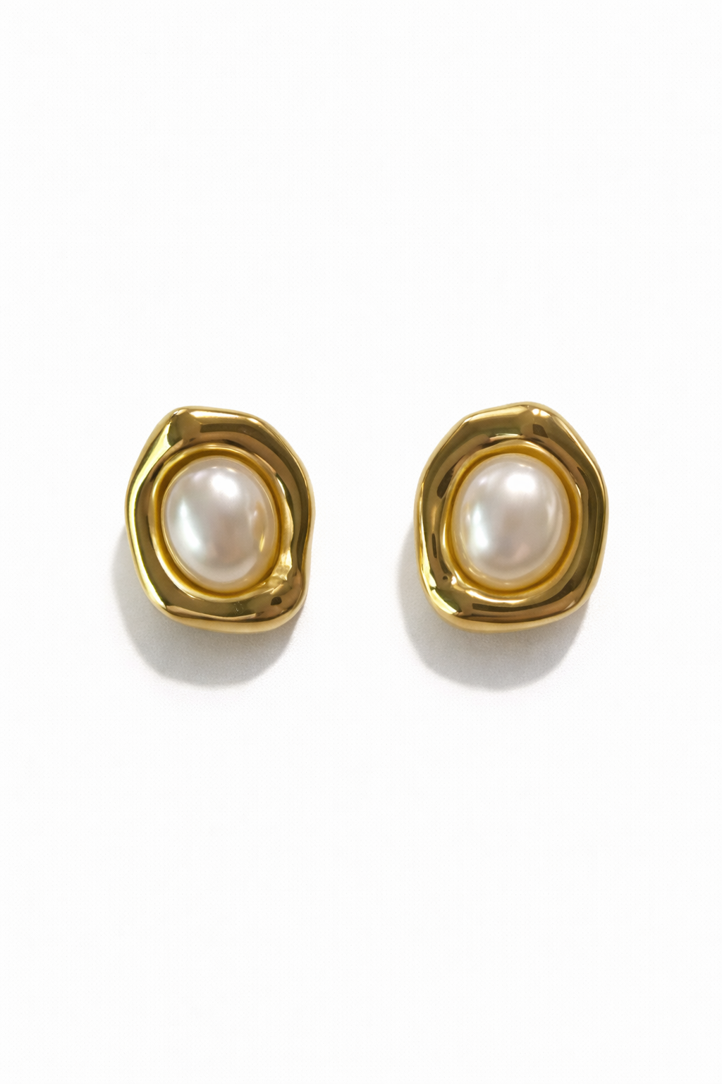 Aria Pearl Stud Earrings – Ατσάλινα Καρφωτά Σκουλαρίκια με Πέρλα | So Cute by Dimi