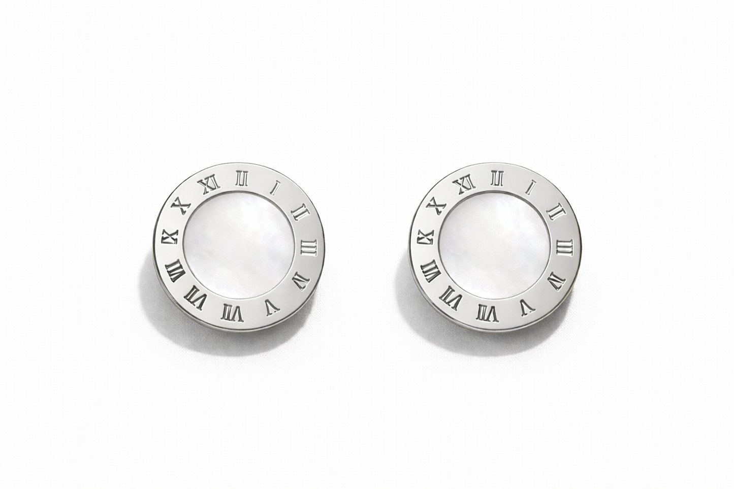 Numeral Pearl Stud Earrings stainless steel σκουλαρίκια με φίλντισι και λατινικούς αριθμούς – So Cute by Dimi