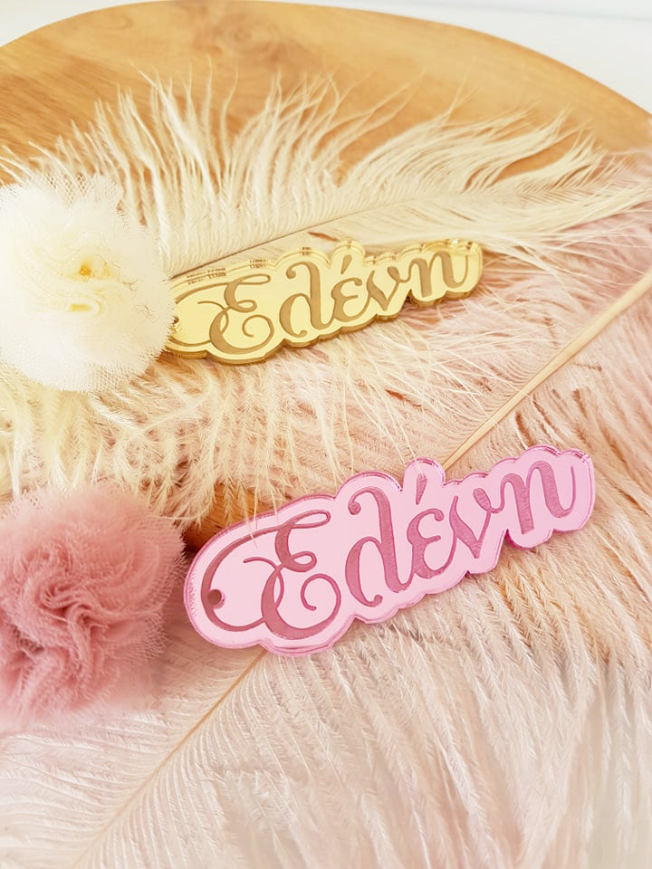 Μπρελόκ καθρέφτης με φουντάκι (μαμά, νονά, θεία, γιαγιά, sister, teacher, όνομα)