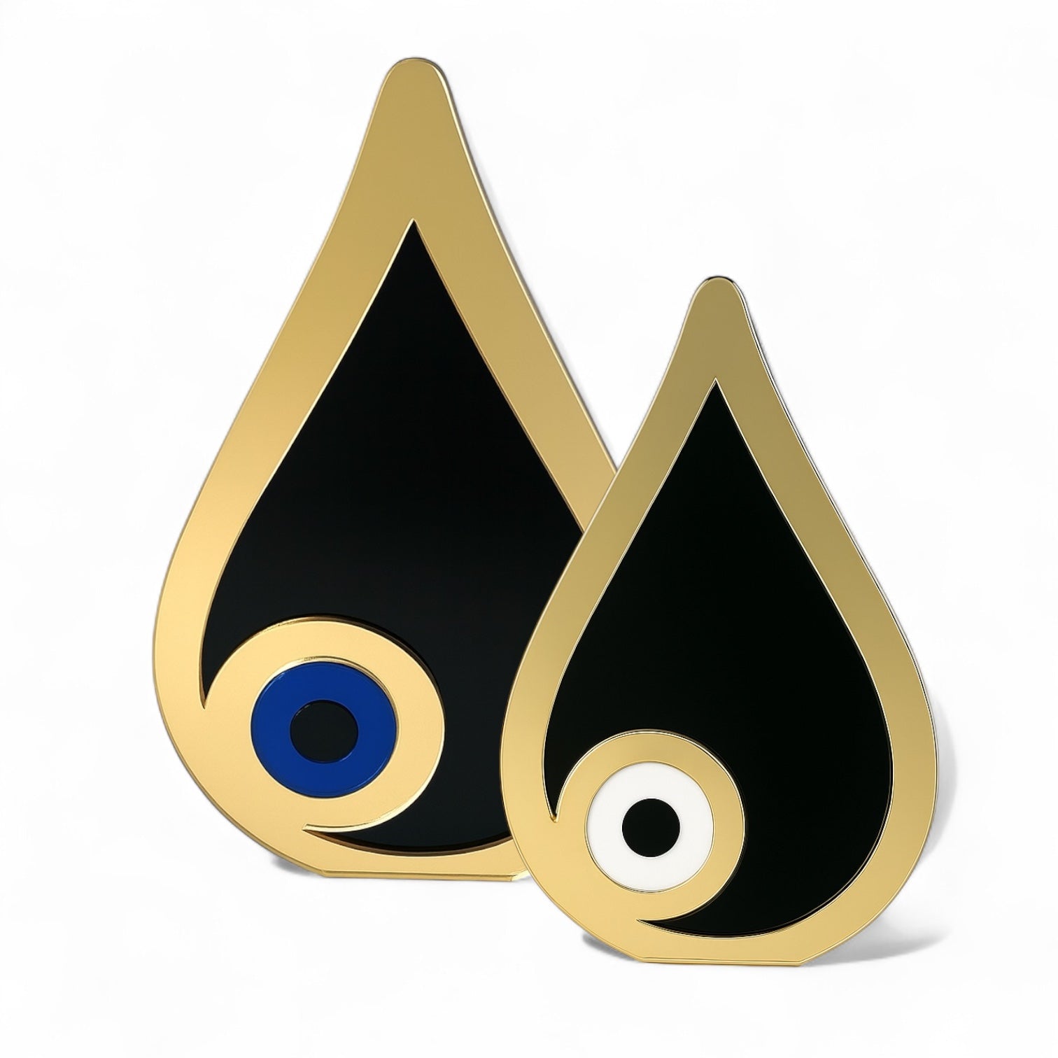 Γούρι μάτι δάκρυ plexiglass χρυσό ή ασημί χονδρικής – So Cute by Dimi