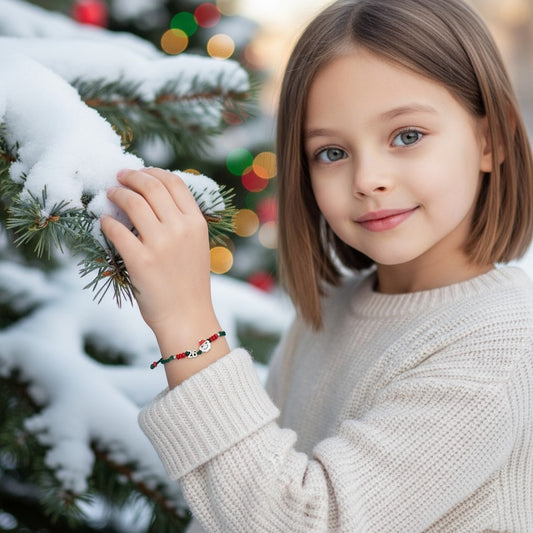 Παιδικό βραχιόλι γούρι 2026 με Άγιο Βασίλη & μεταλλικό 26 – So Cute by Dimi Wholesale