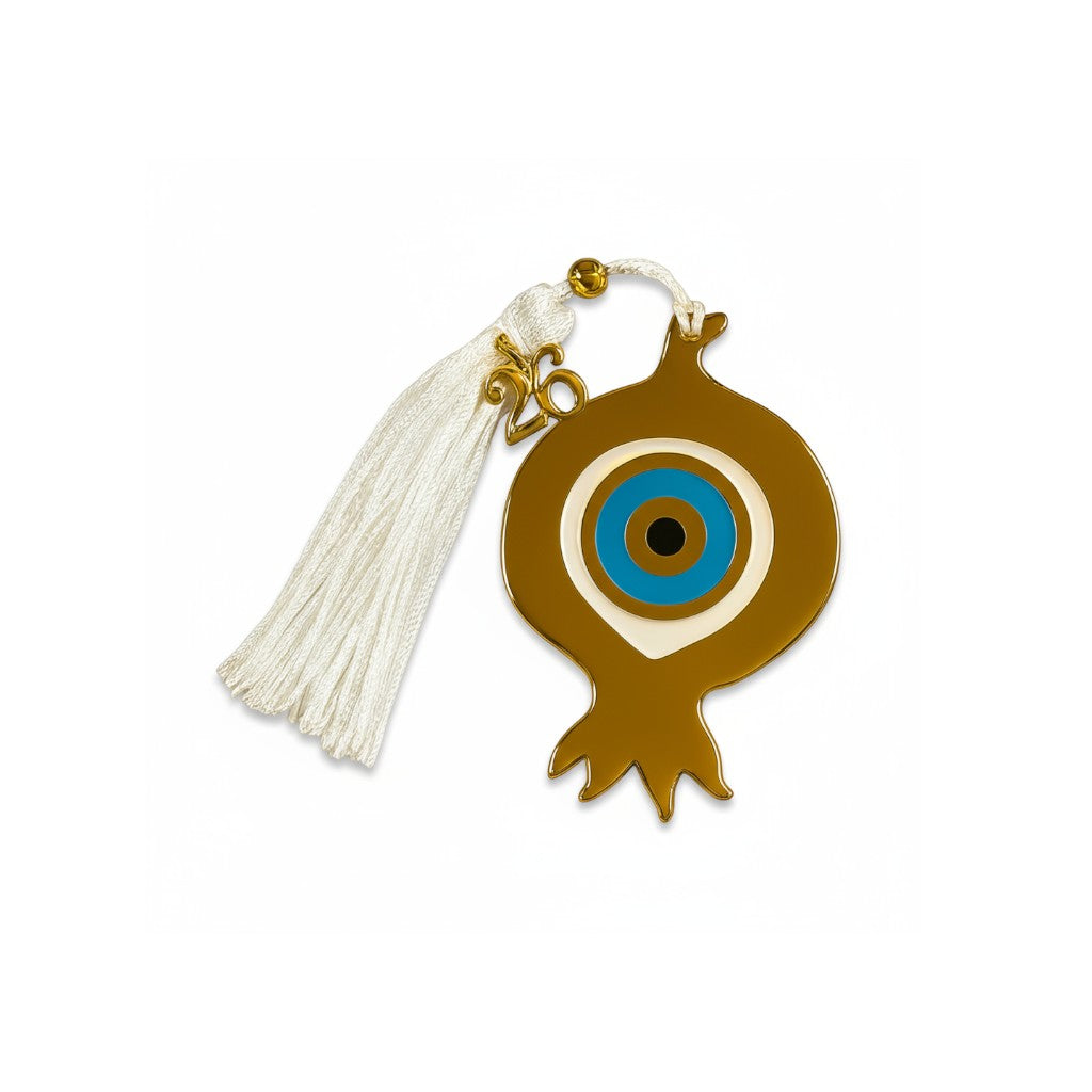 Χονδρική So Cute by DImi, γούρι ρόδι με μάτι, φούντα και charm