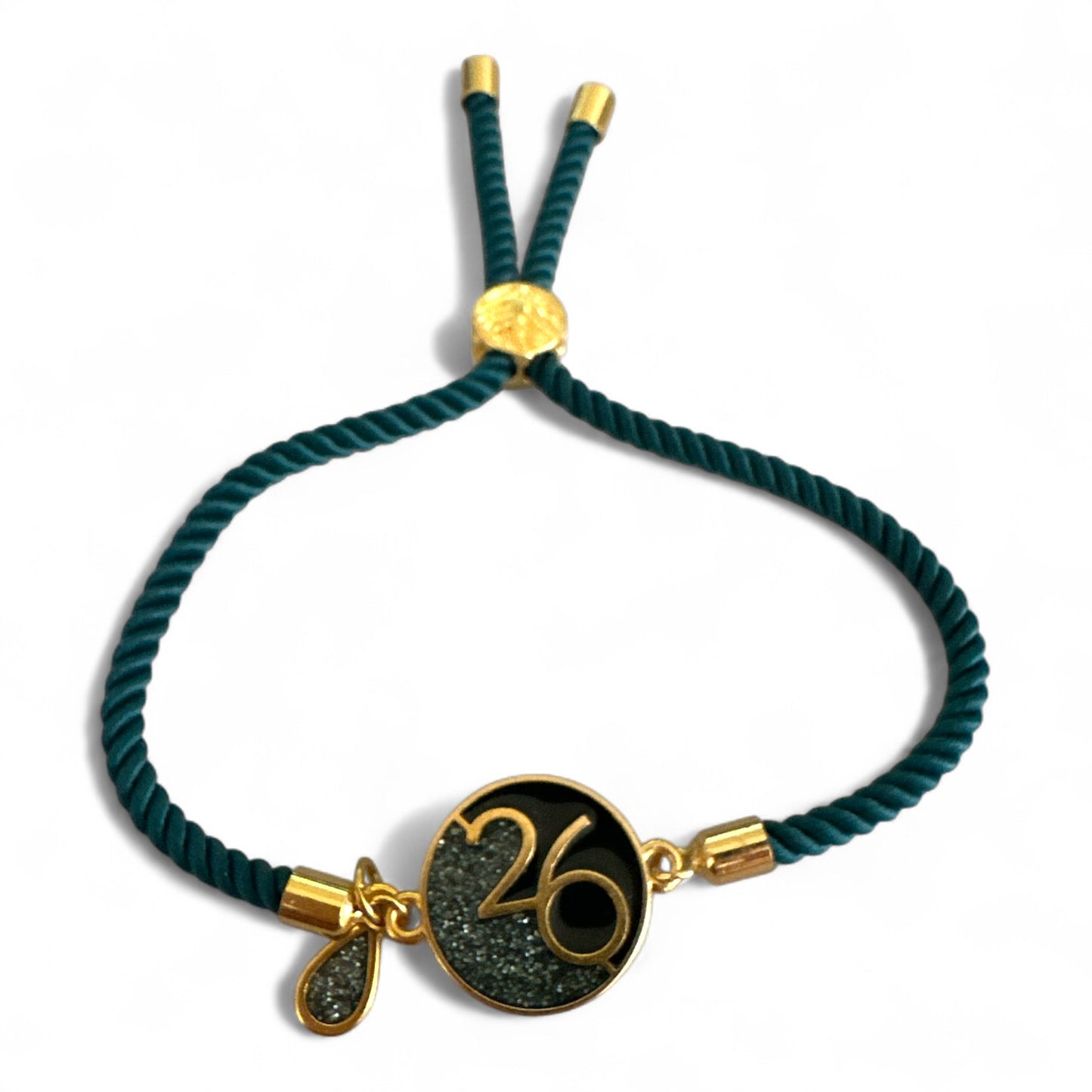 Βραχιόλι γούρι 2026 με επιχρυσωμένο charm & γκλίτερ σταγόνα – So Cute by Dimi Wholesale