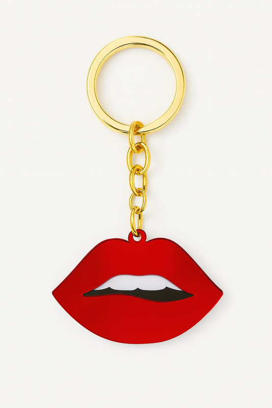 Μπρελόκ χείλη από κόκκινο mirror plexiglass – So Cute by Dimi Wholesale