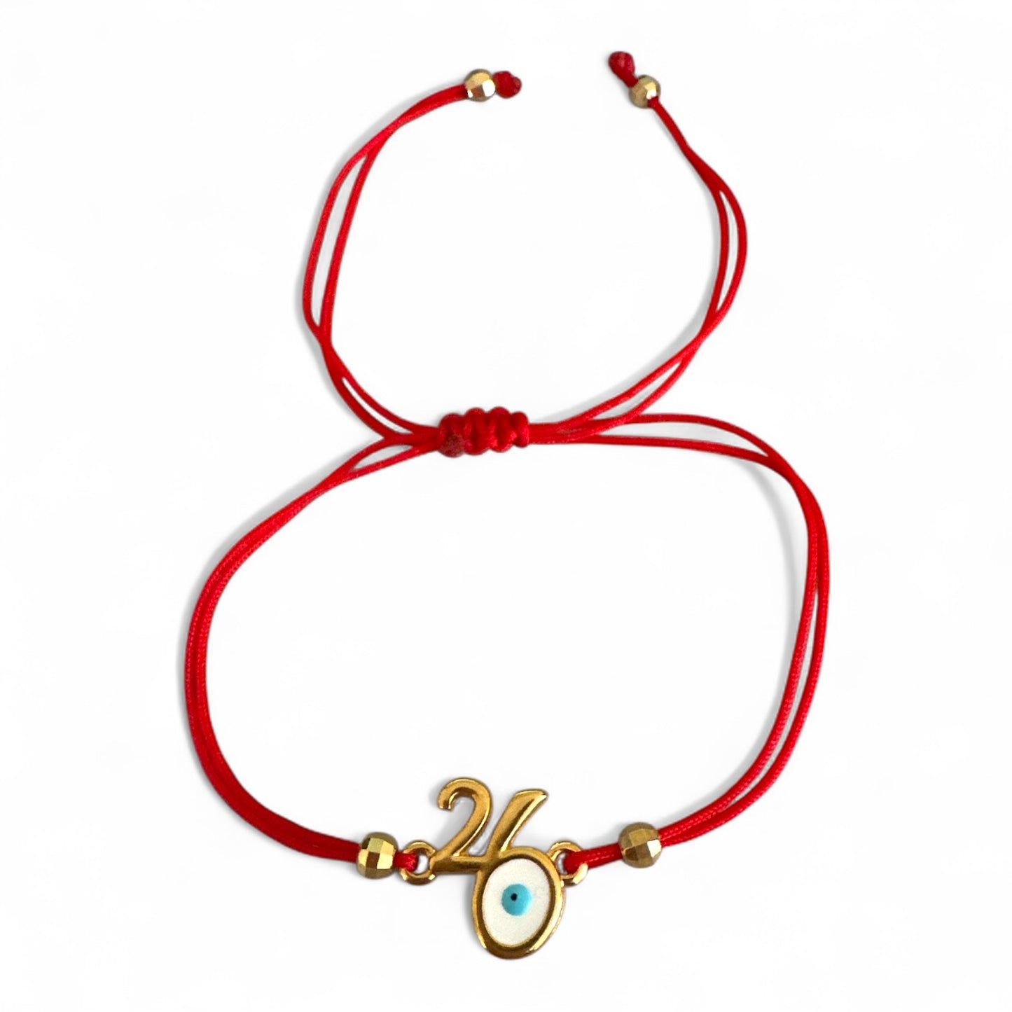 Χειροποίητο βραχιόλι γούρι 2026 με ματάκι και κορδόνι σε πολλά χρώματα – So Cute by Dimi Wholesale