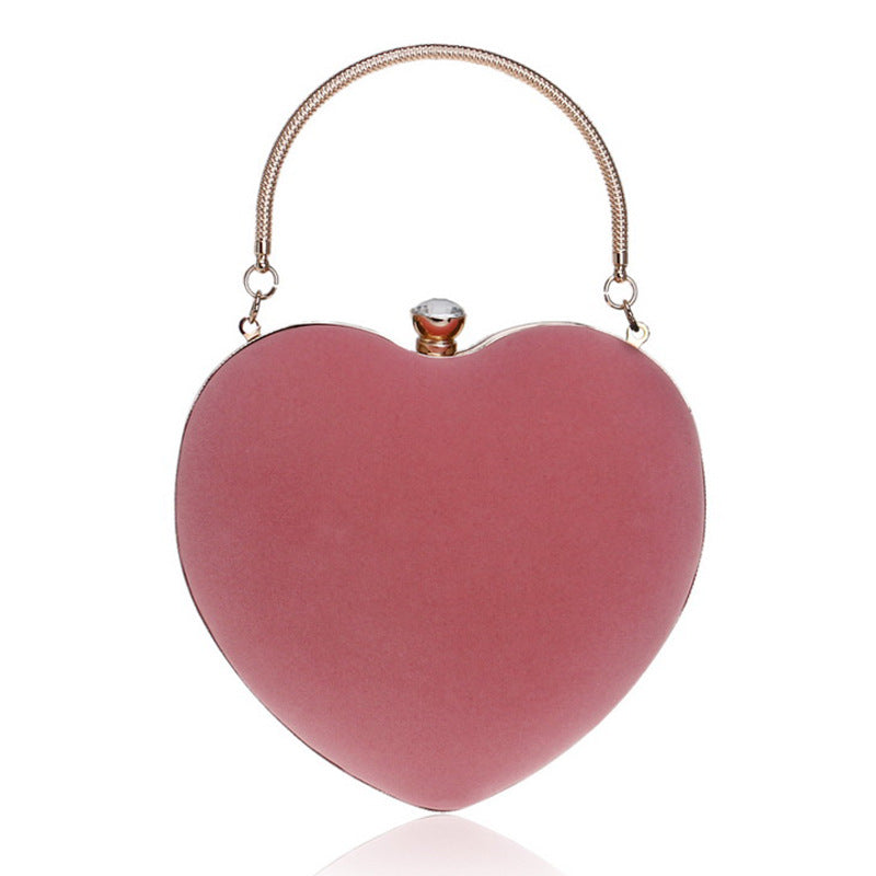 Hot Heart-shaped Clutch Bag