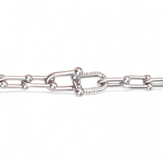 ⚡🚚 Βραχιόλι “Link Luxe” με Αλυσίδα & Ζιργκόν