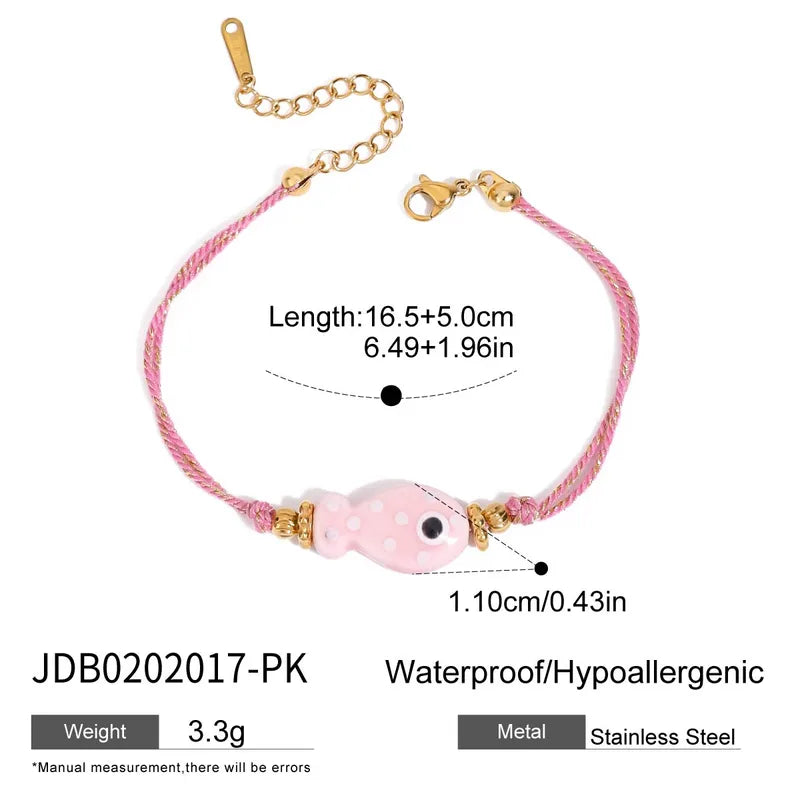 Casual Cute Commute Fish 316 Stainless Steel Handmade Chain Bracelets