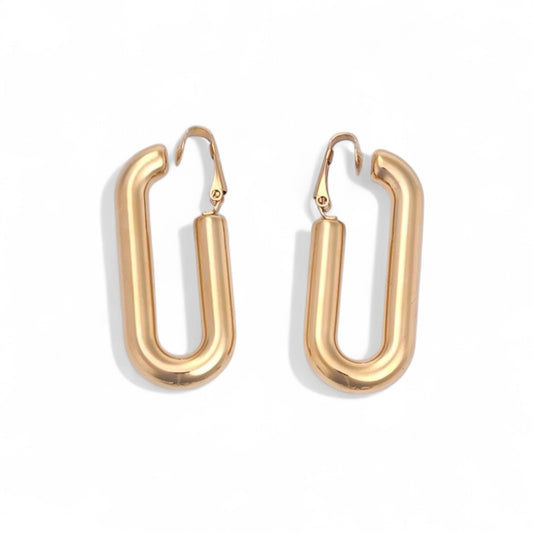 Ατσάλινα clip σκουλαρίκια σε σχήμα U – So Cute by Dimi