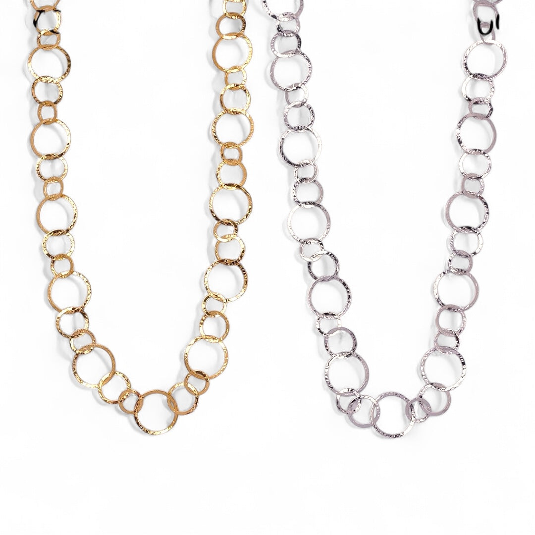 Κολιέ από ατσάλι με σφυρήλατους κρίκους – So Cute by Dimi