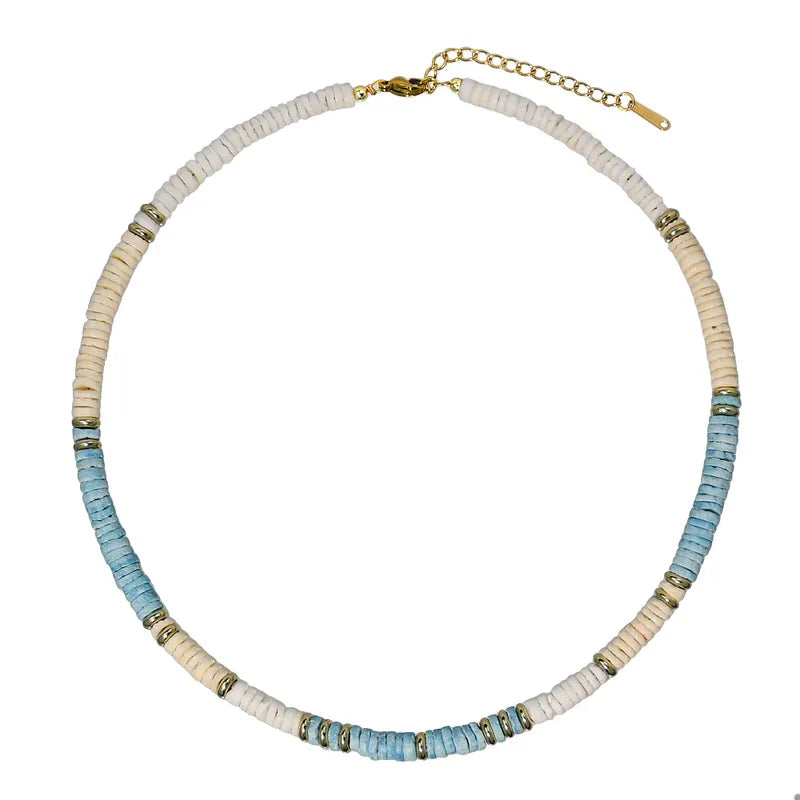 Ethnic Style Stainless Steel Shell Plating Necklace
