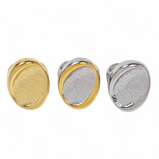 ⚡🚚 Δαχτυλίδι Identity – Οβάλ Design με Χάραξη Αποτυπώματος