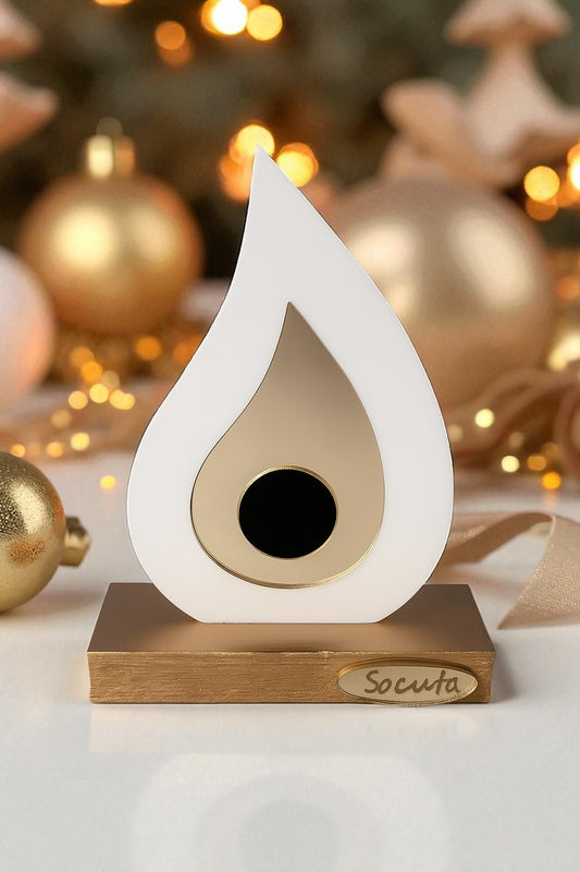 Επιτραπέζιο γούρι σταγόνα με μάτι plexiglass χρυσού καθρέφτη – Χονδρική So Cute by Dimi