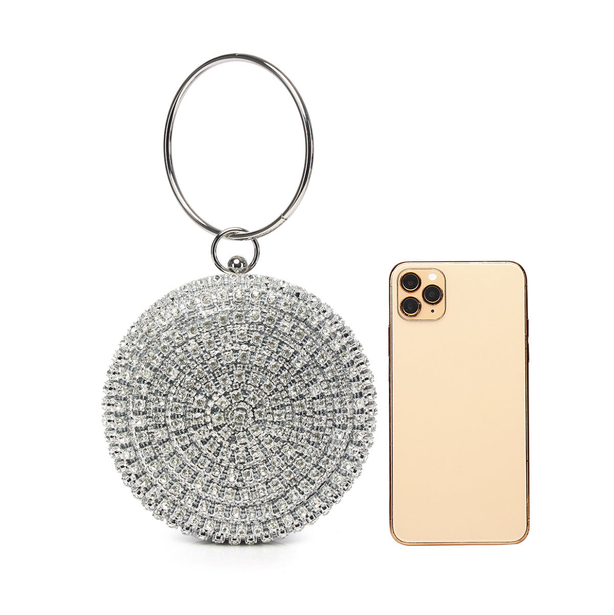 Rhinestone Round Evening Bags