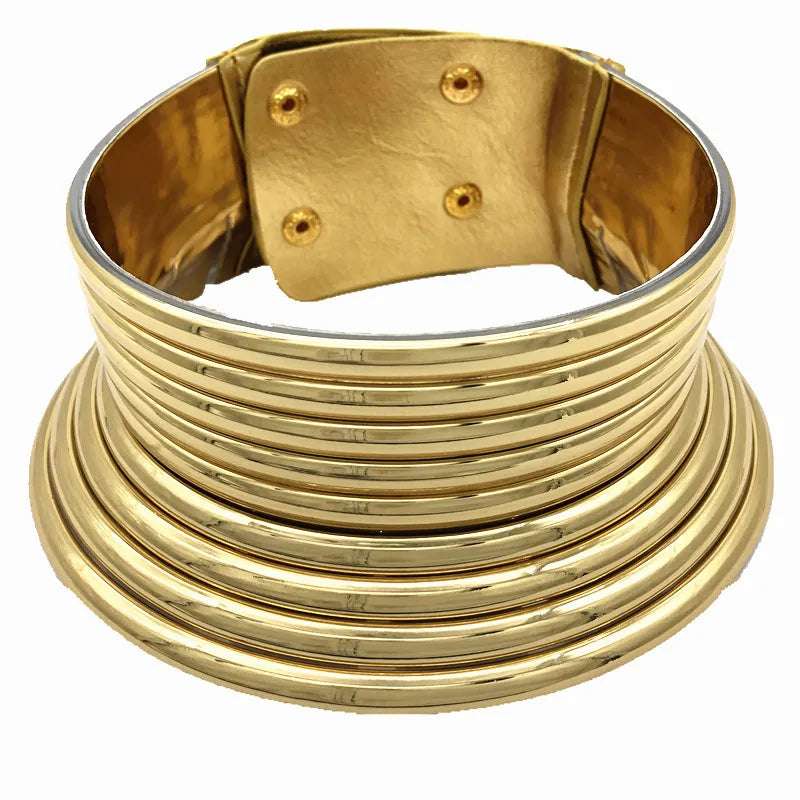 African Style Geometric Women'S Choker made by Plastic, pack of 2 pieces