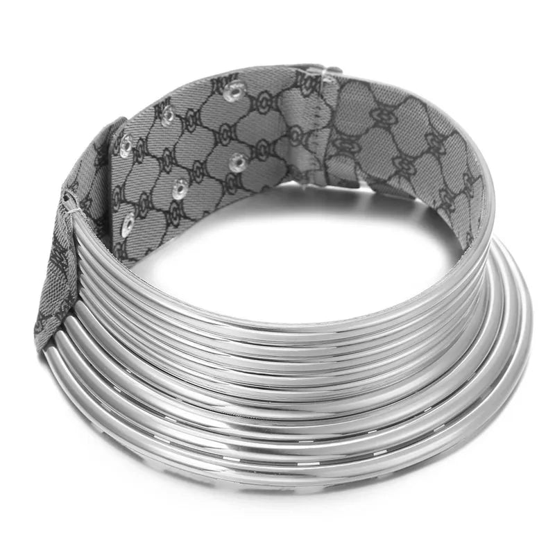African Style Geometric Women'S Choker made by Plastic, pack of 2 pieces