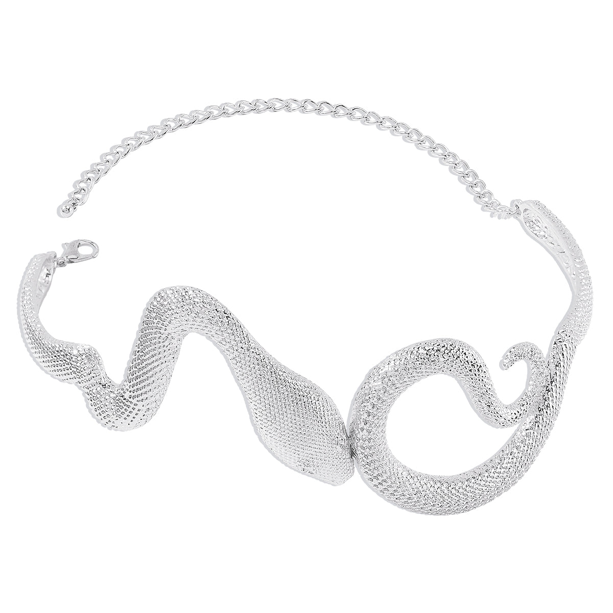 Retro Snake-shaped Alloy Irregular Three-dimensional Women'S Choker