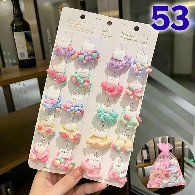 Cute Flower Acrylic Handmade Kid's Hair Clip 1 Set, pack of 2 sets