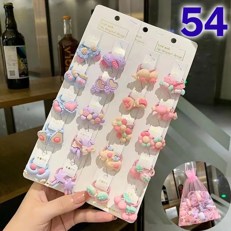 Cute Flower Acrylic Handmade Kid's Hair Clip 1 Set, pack of 2 sets