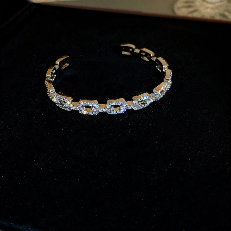 Fashion bangle χάλκινο βραχιόλι με ζιργκόν