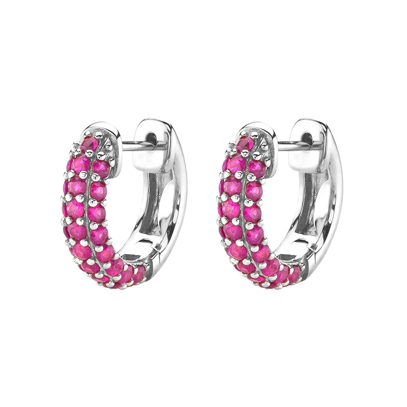 INS Style Round Earring by Copper with Inlay Zircon