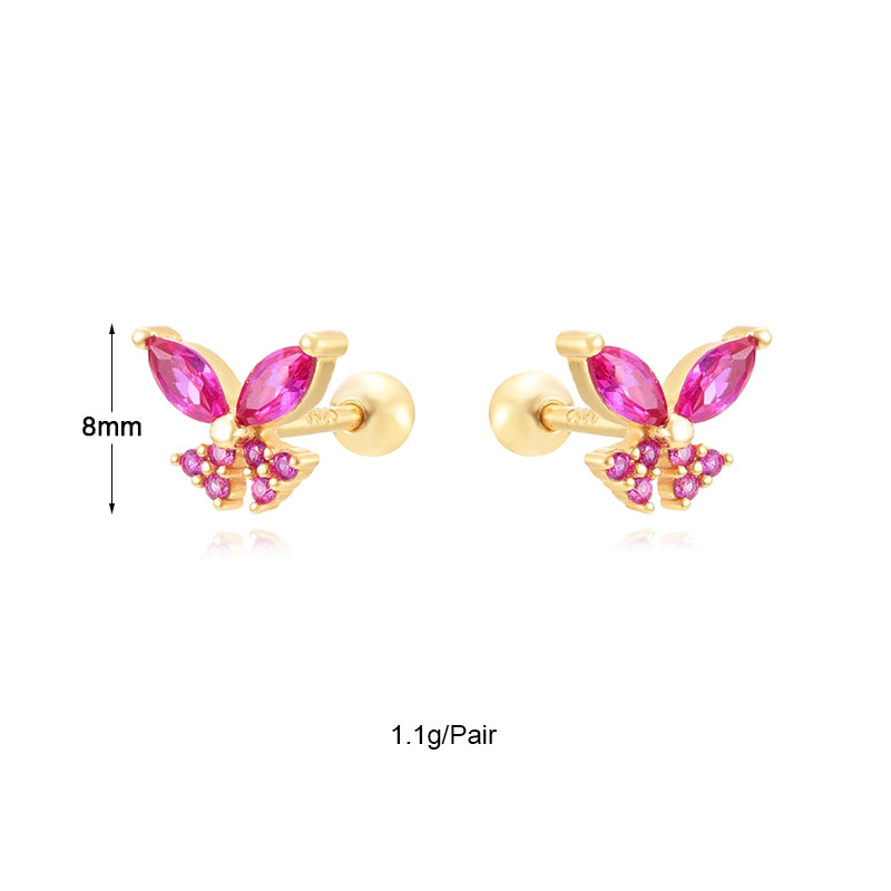 INS Style Round Earring by Copper with Inlay Zircon