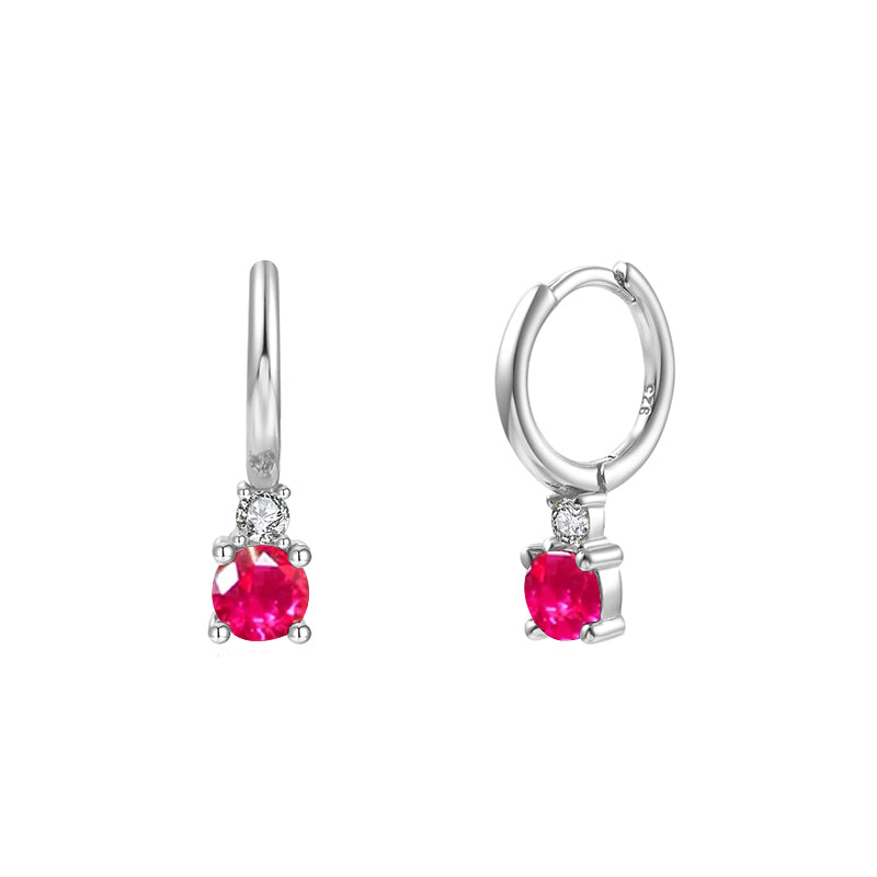 INS Style Round Earring by Copper with Inlay Zircon