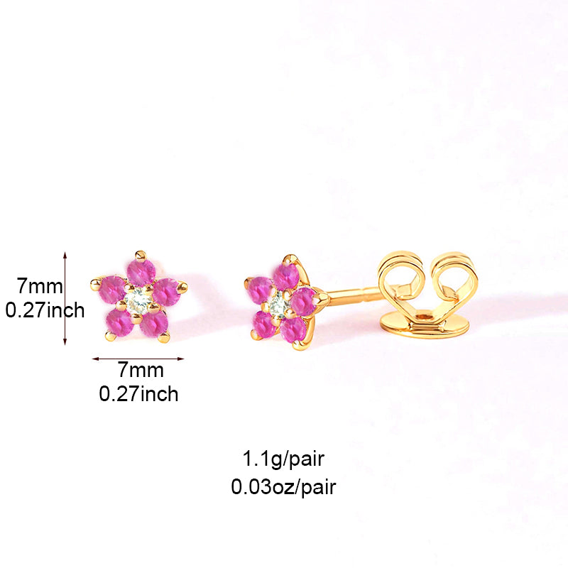 INS Style Round Earring by Copper with Inlay Zircon