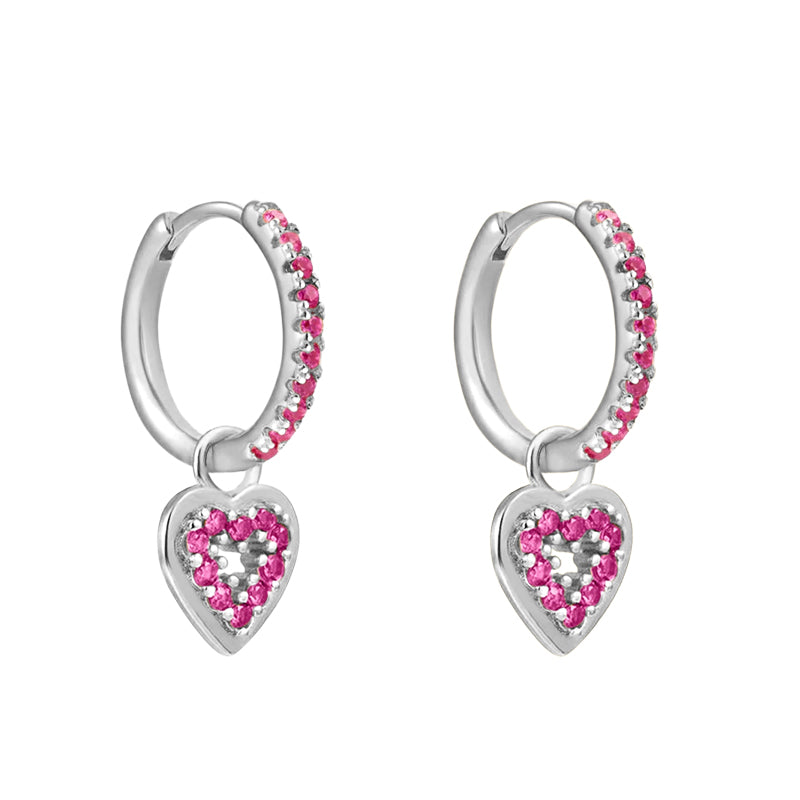 INS Style Round Earring by Copper with Inlay Zircon