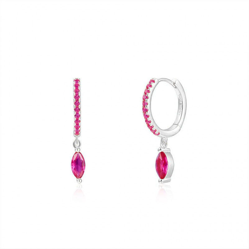 INS Style Round Earring by Copper with Inlay Zircon
