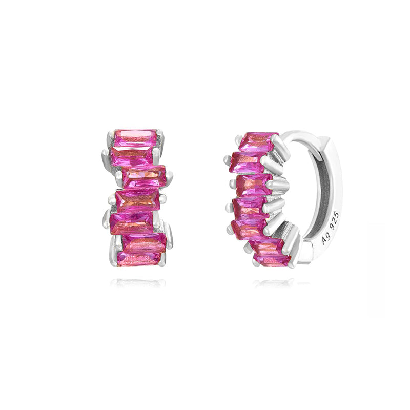 INS Style Round Earring by Copper with Inlay Zircon
