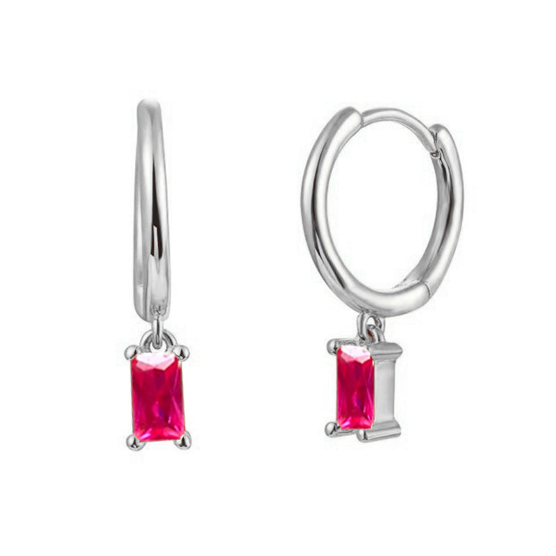 INS Style Round Earring by Copper with Inlay Zircon
