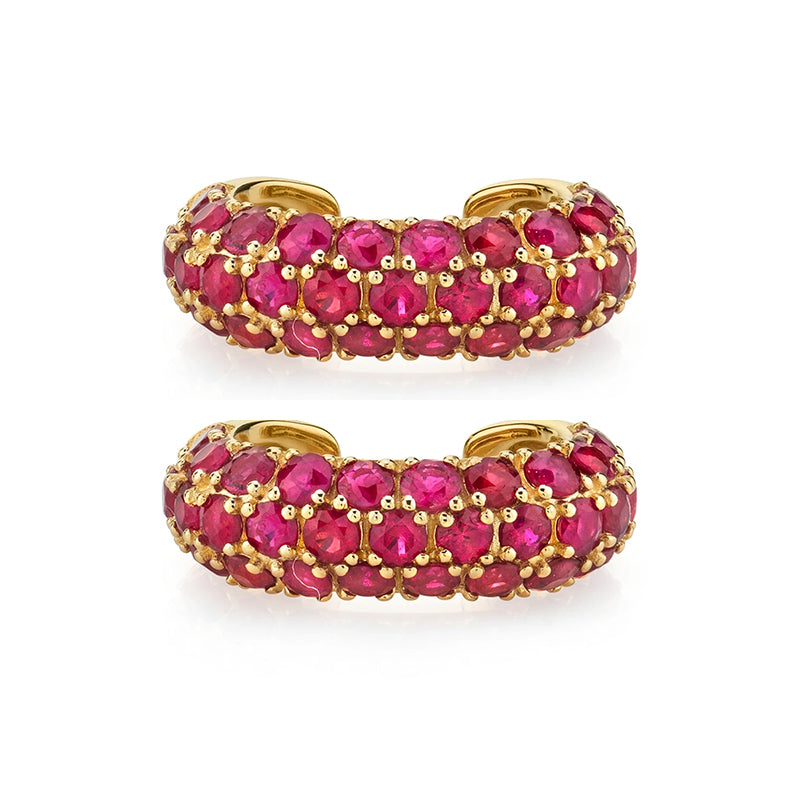INS Style Round Earring by Copper with Inlay Zircon