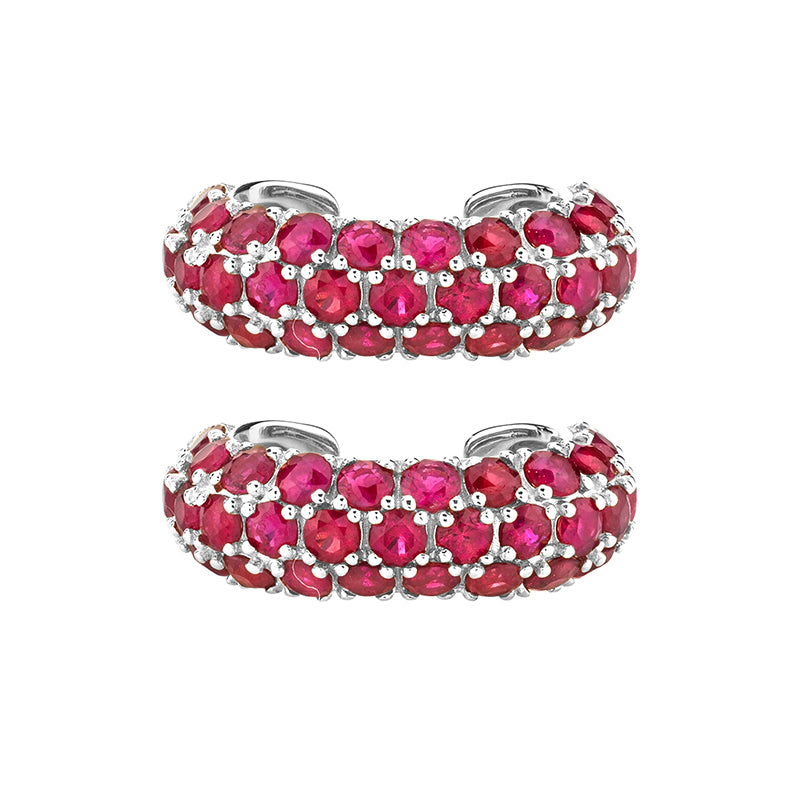 INS Style Round Earring by Copper with Inlay Zircon