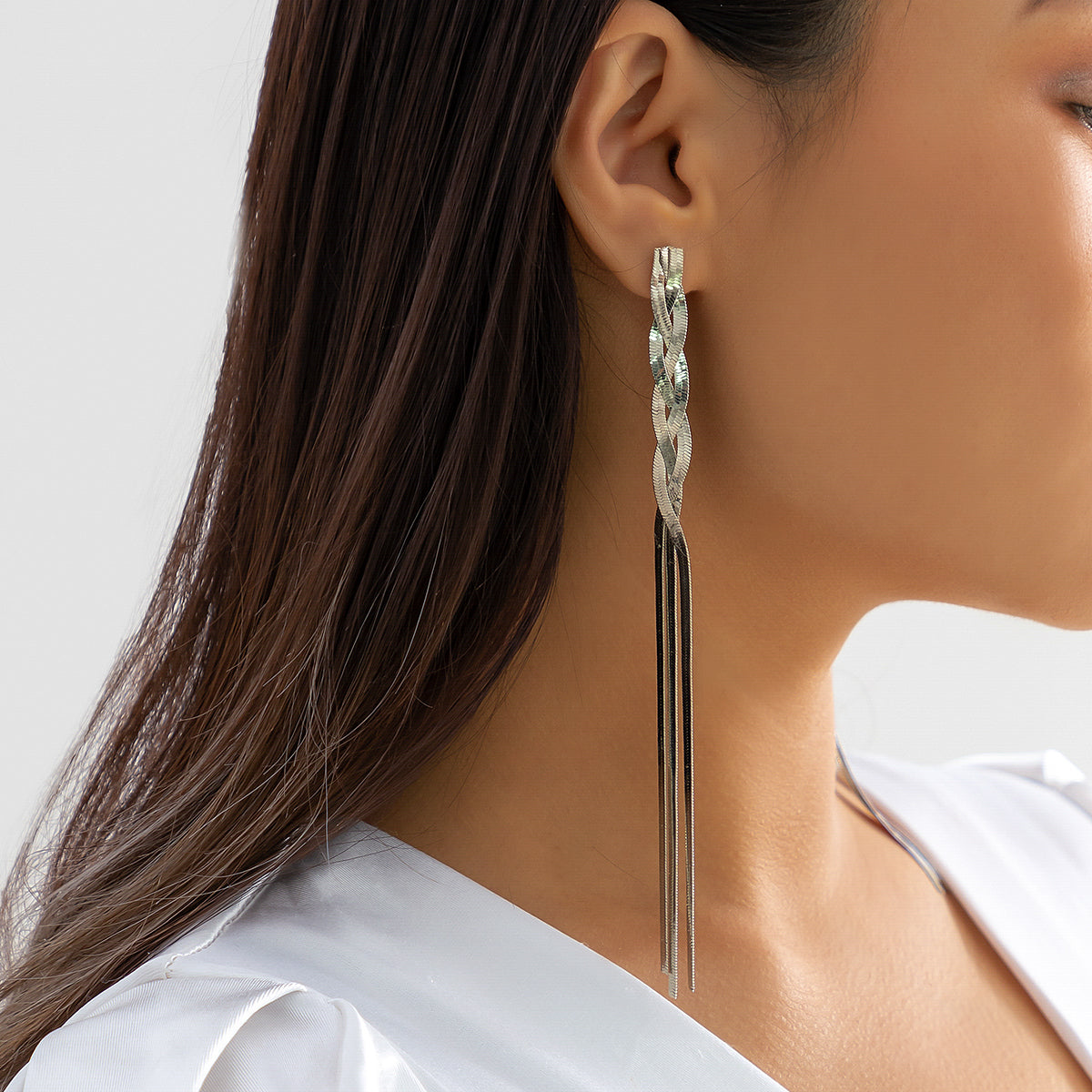 Tassel Metal Copper Women'S Drop Earrings