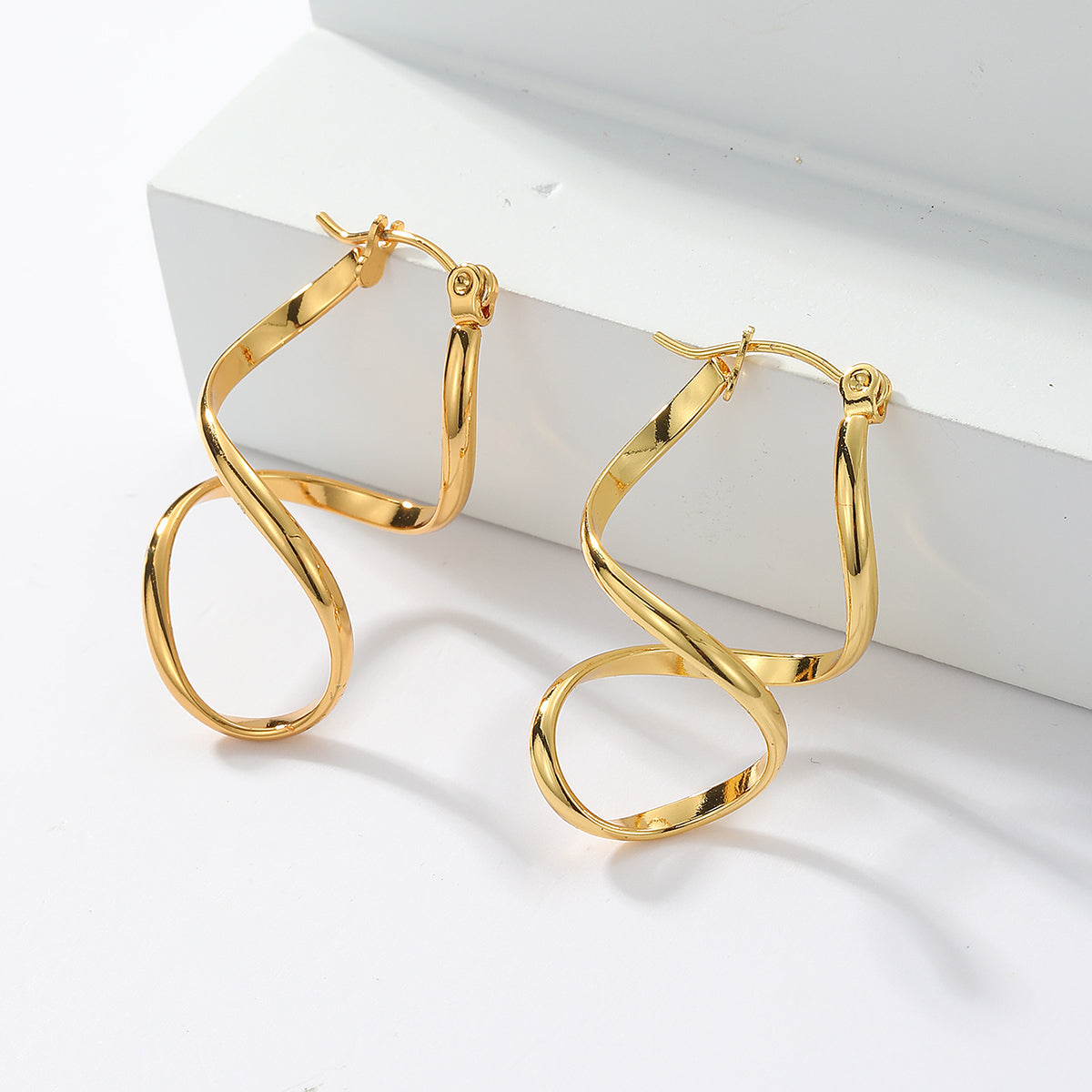 Elegant Irregular Stainless Steel Earrings