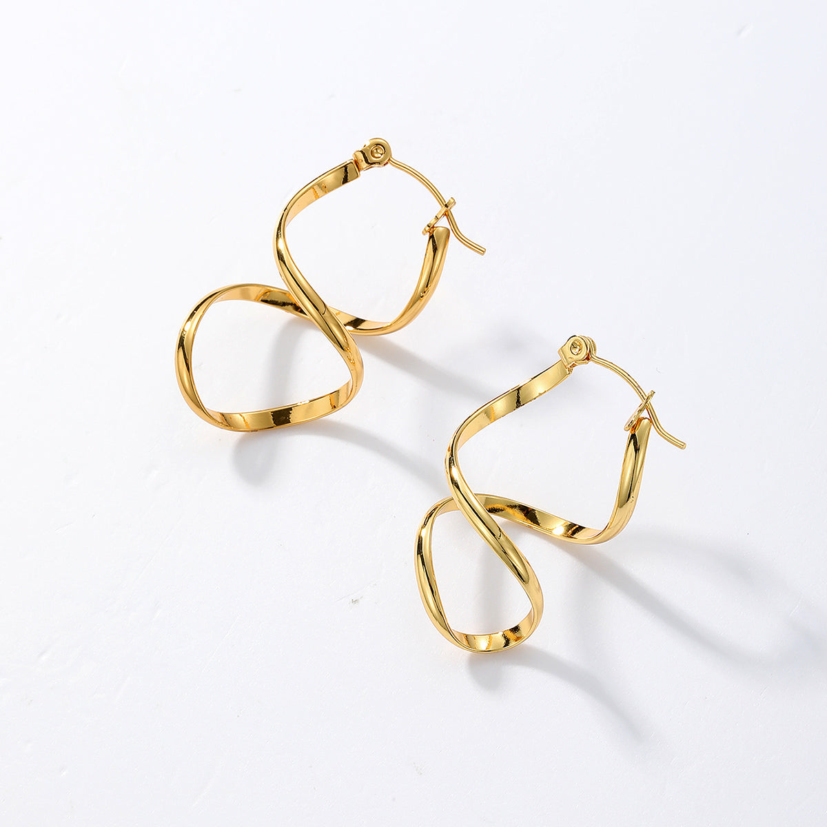 Elegant Irregular Stainless Steel Earrings
