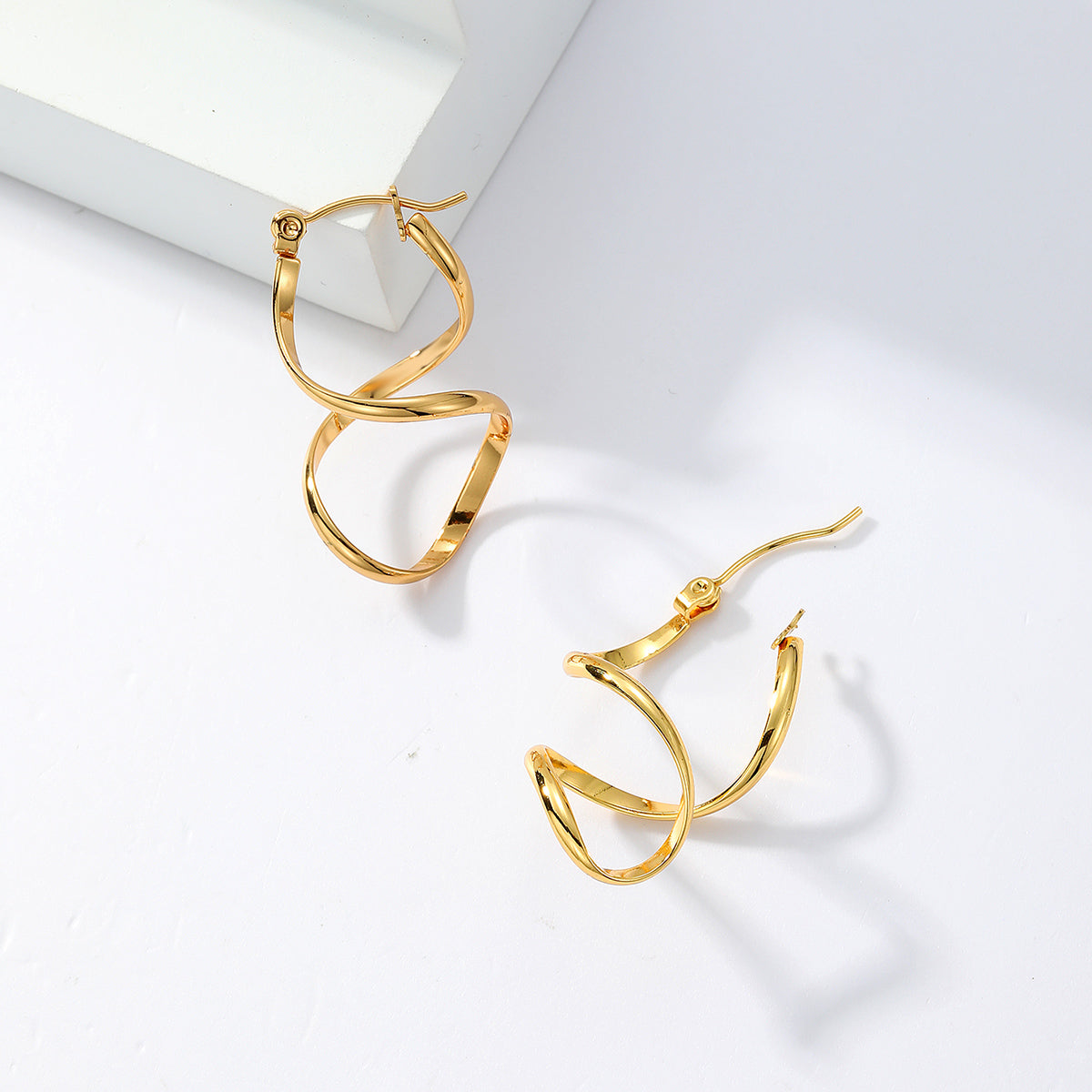 Elegant Irregular Stainless Steel Earrings