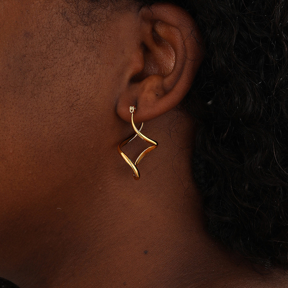 Elegant Irregular Stainless Steel Earrings