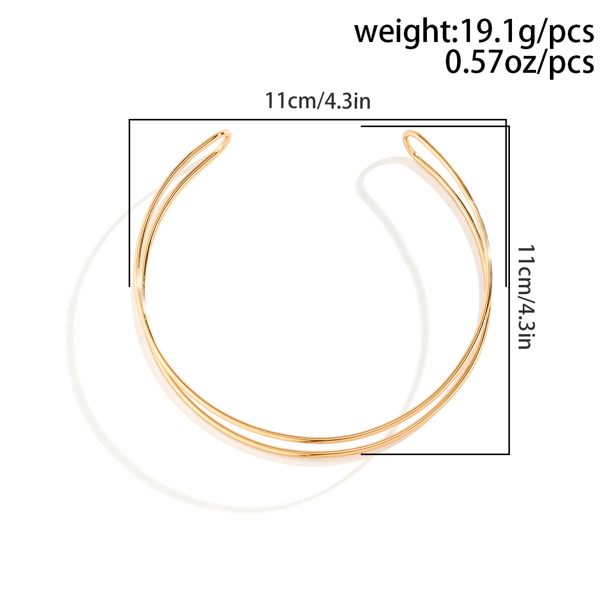 Round Iron Layered Women'S Necklace