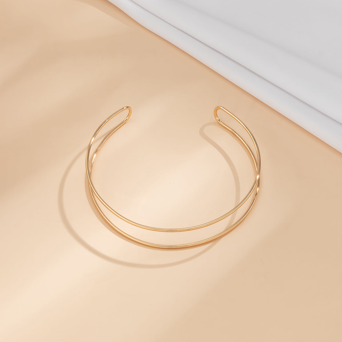 Round Iron Layered Women'S Necklace