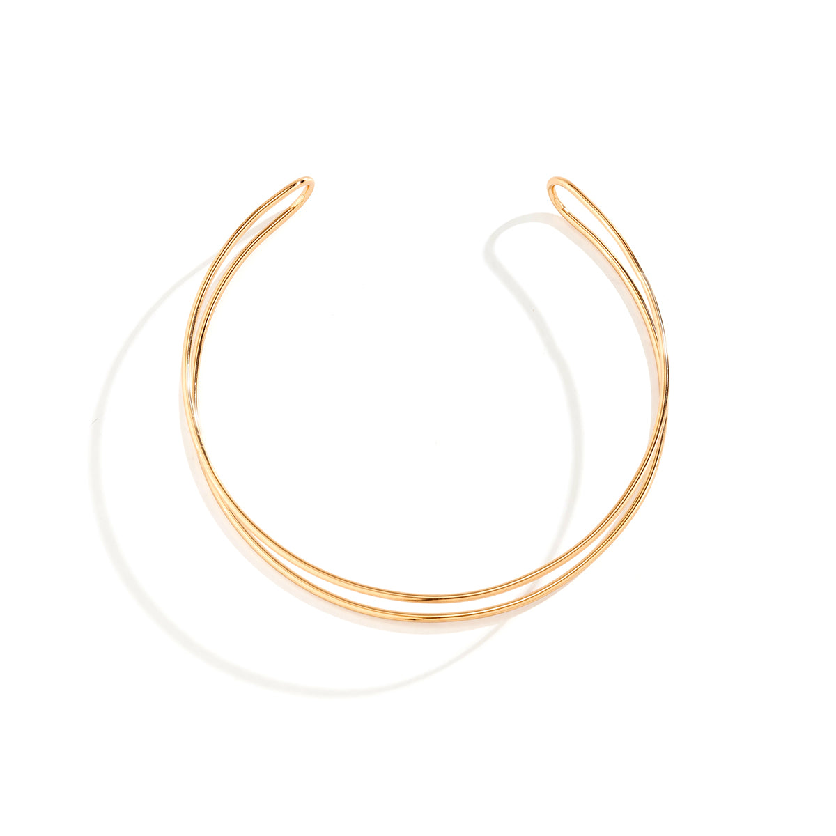 Round Iron Layered Women'S Necklace