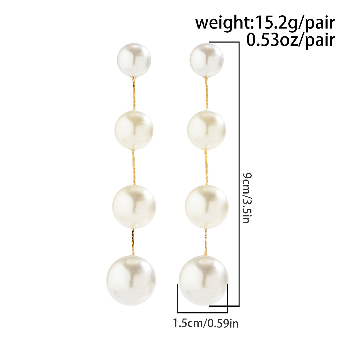 Classic Style Commute Irregular Imitation Pearl Three-dimensional Women'S Drop Earrings