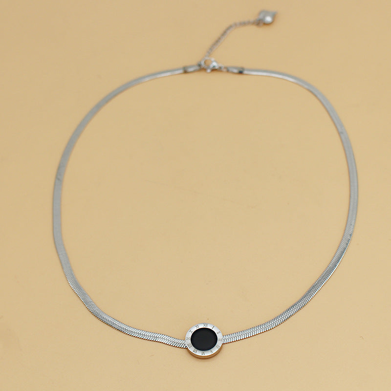 Retro Elegant Anklet with Round Zircon by Titanium Steel 18K Gold Plated or Silver Plated
