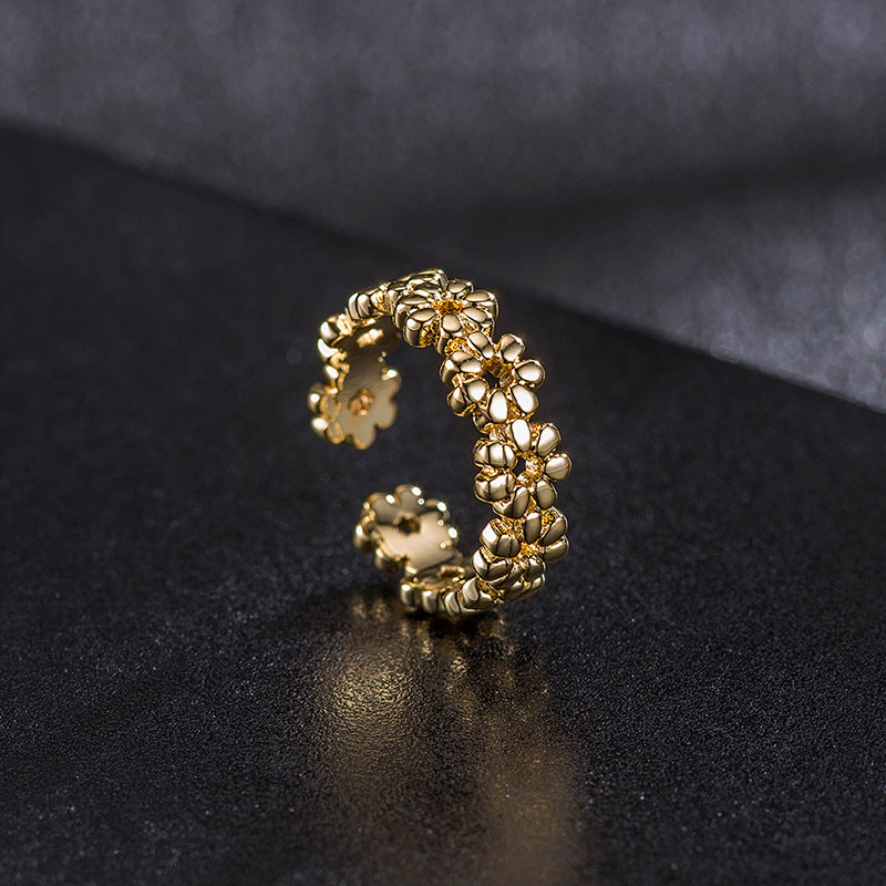 Sexy Flower Copper Foot Ring, pack of 2 pcs