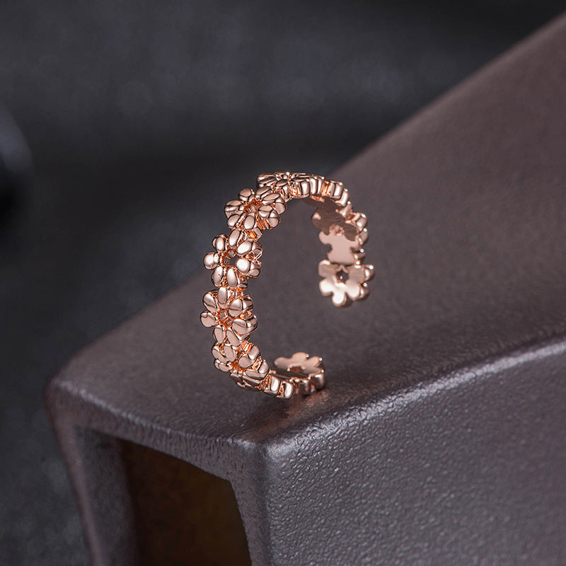 Sexy Flower Copper Foot Ring, pack of 2 pcs