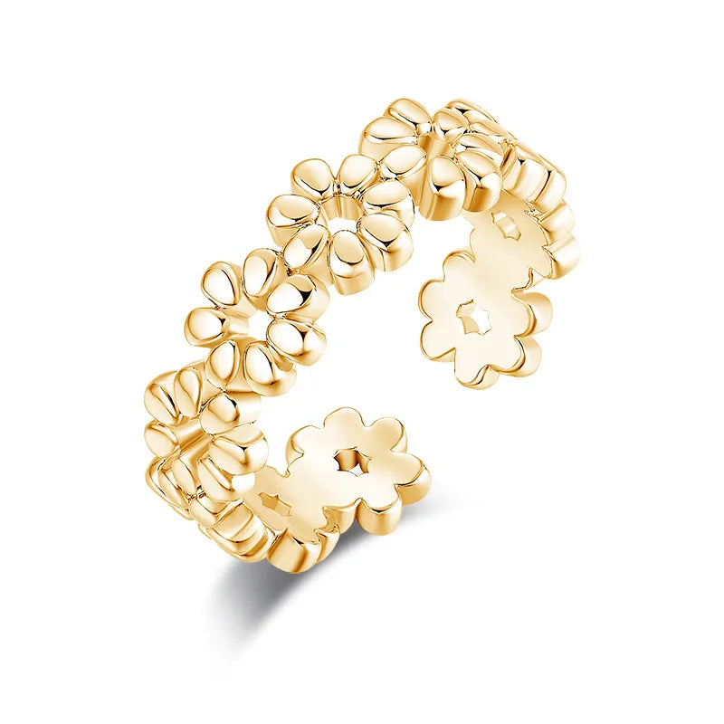Sexy Flower Copper Foot Ring, pack of 2 pcs