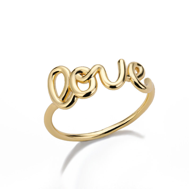 Romantic Love Copper Plating Ring